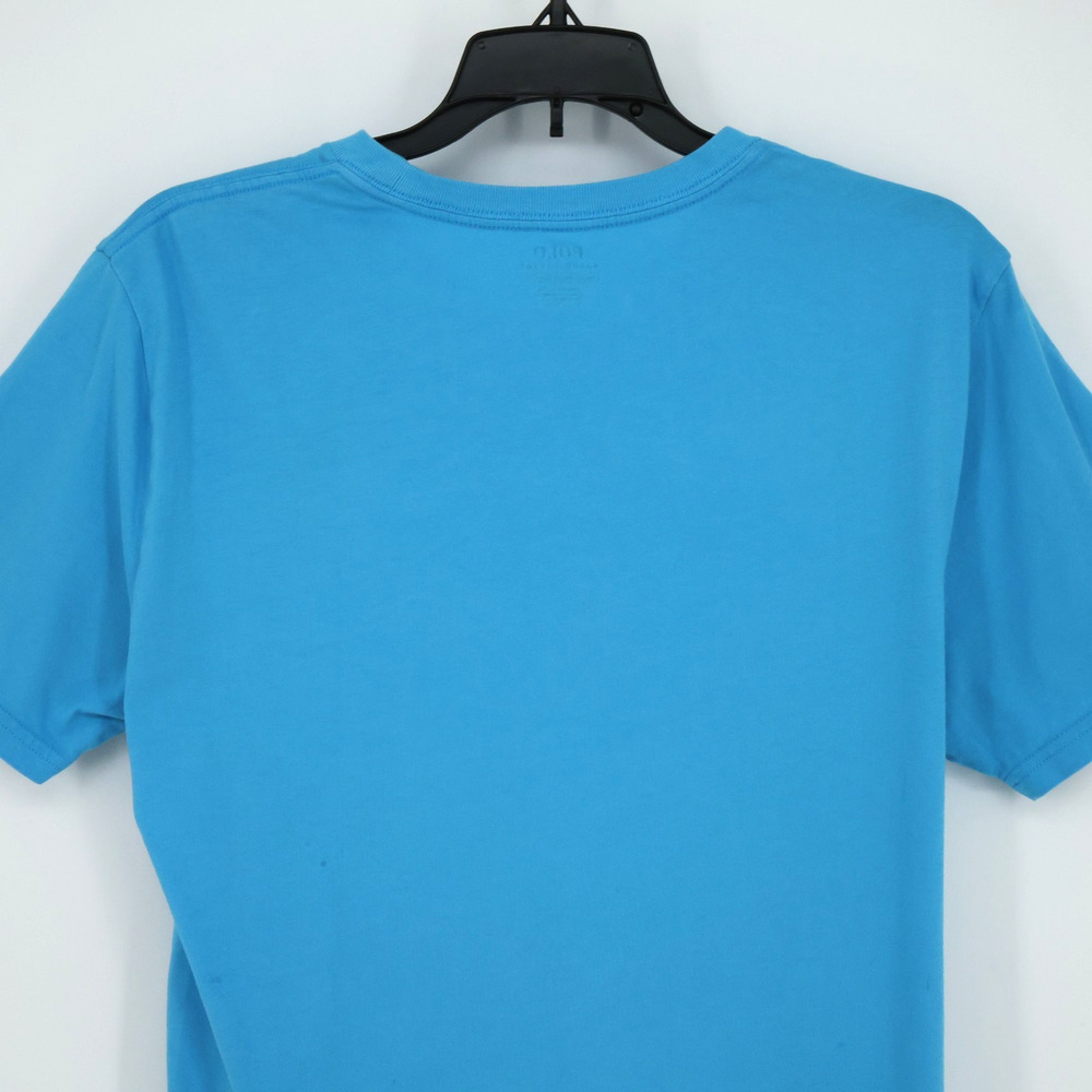 Polo Ralph Lauren T-shirt Boys XL 18 20 Blue Big Pony Cotton Knit 3 Preppy - Picture 8 of 11